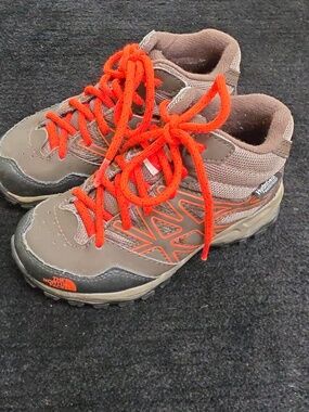 The North Face Kids Brown and Orange Trail Boots SIZE 11.5